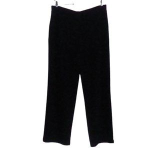 TALBOTS Black Straight Leg Pant Cotton Spandex Stretch